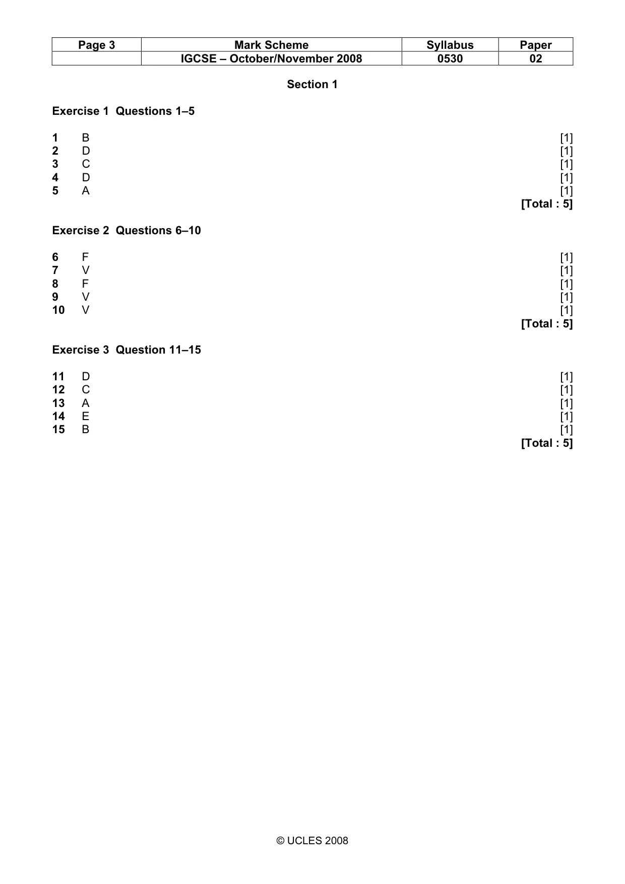 Mark scheme, page 3 of 22