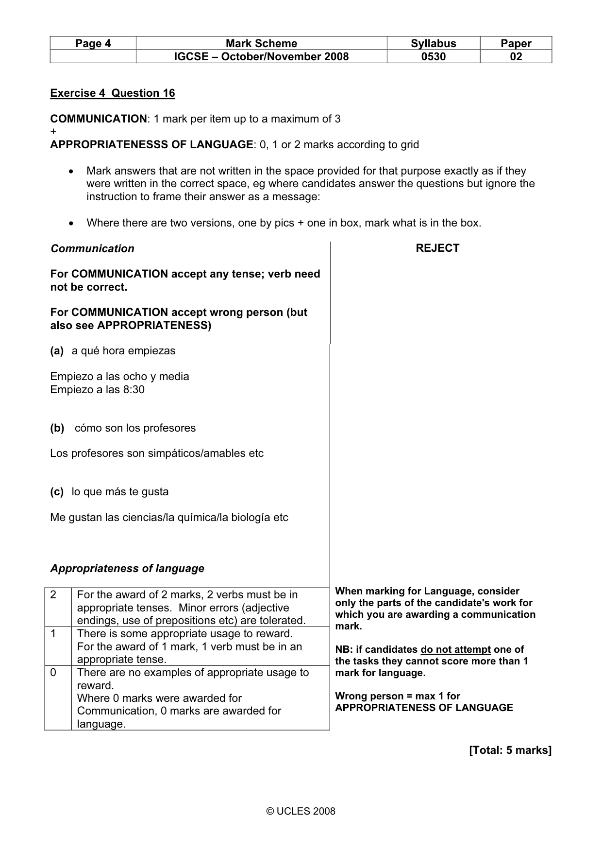 Mark scheme, page 4 of 22