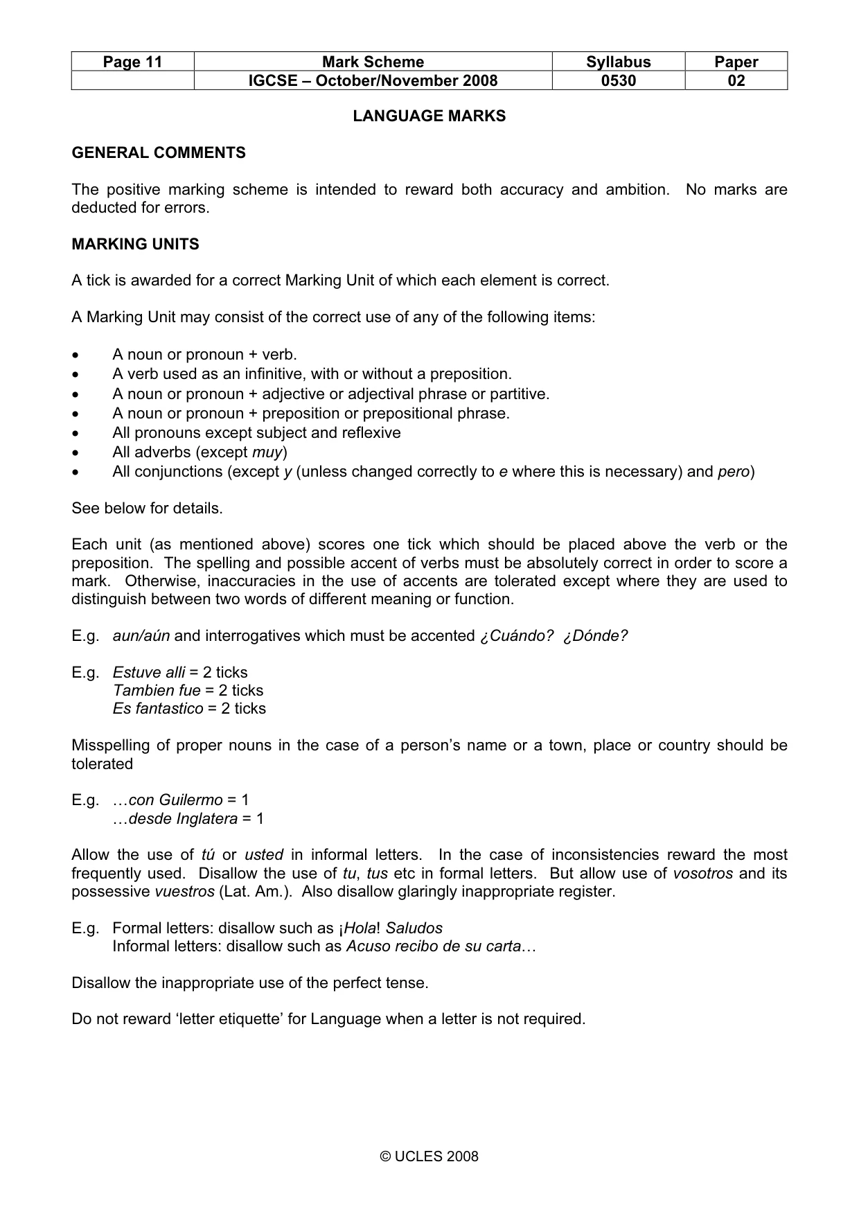 Mark scheme, page 11 of 22