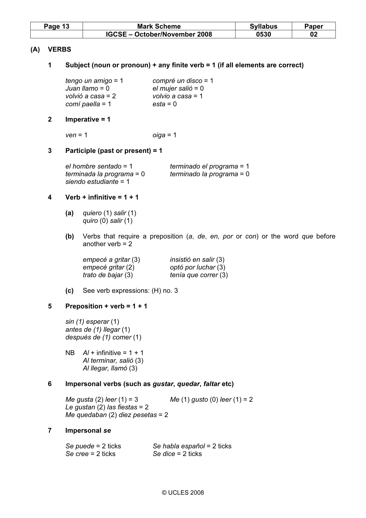 Mark scheme, page 13 of 22