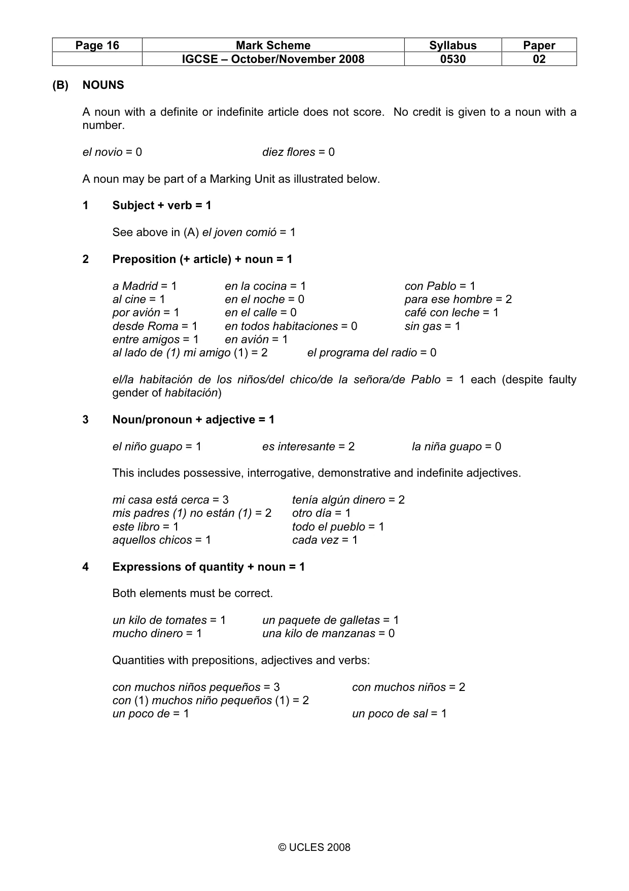 Mark scheme, page 16 of 22