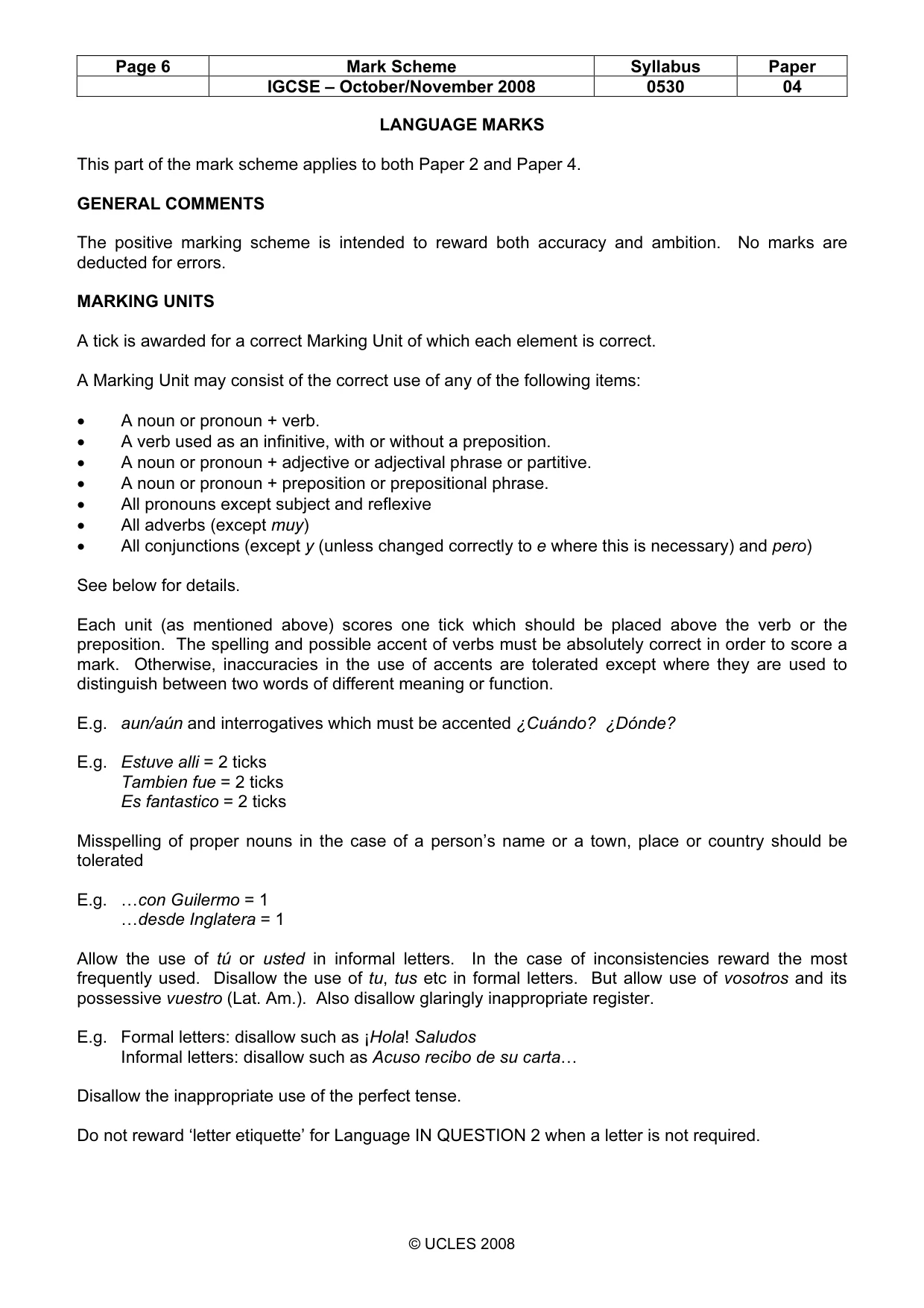 Mark scheme, page 6 of 17