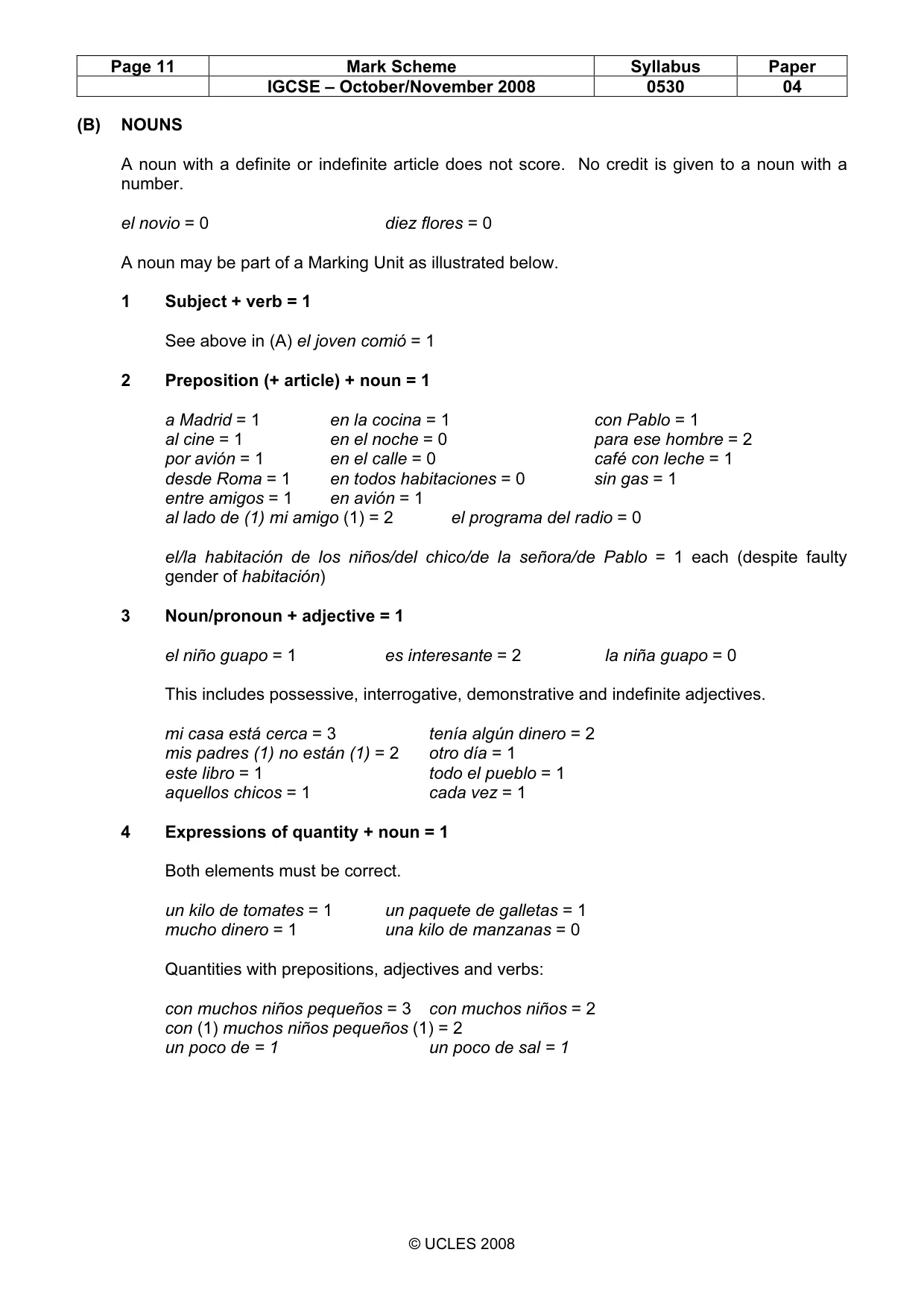 Mark scheme, page 11 of 17