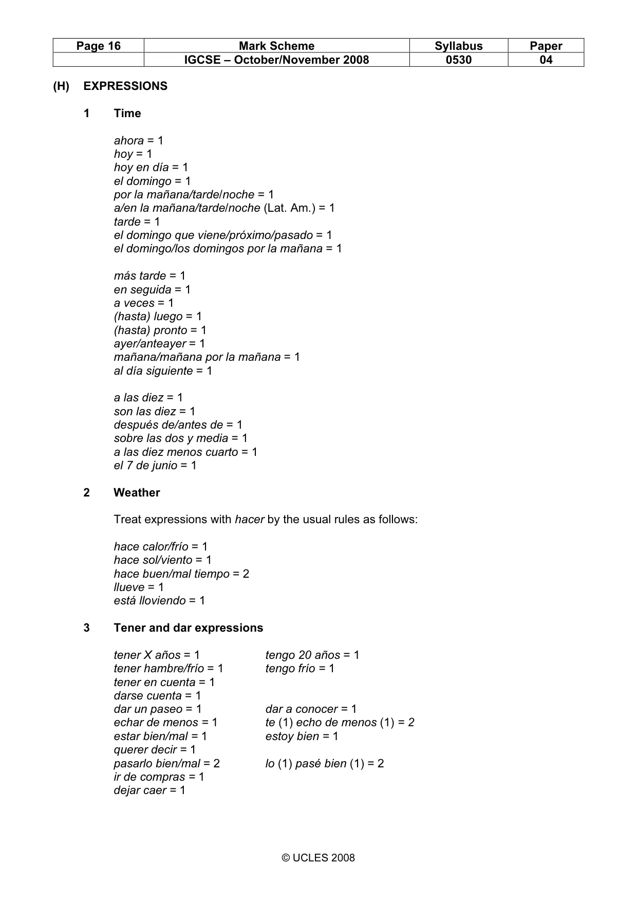 Mark scheme, page 16 of 17