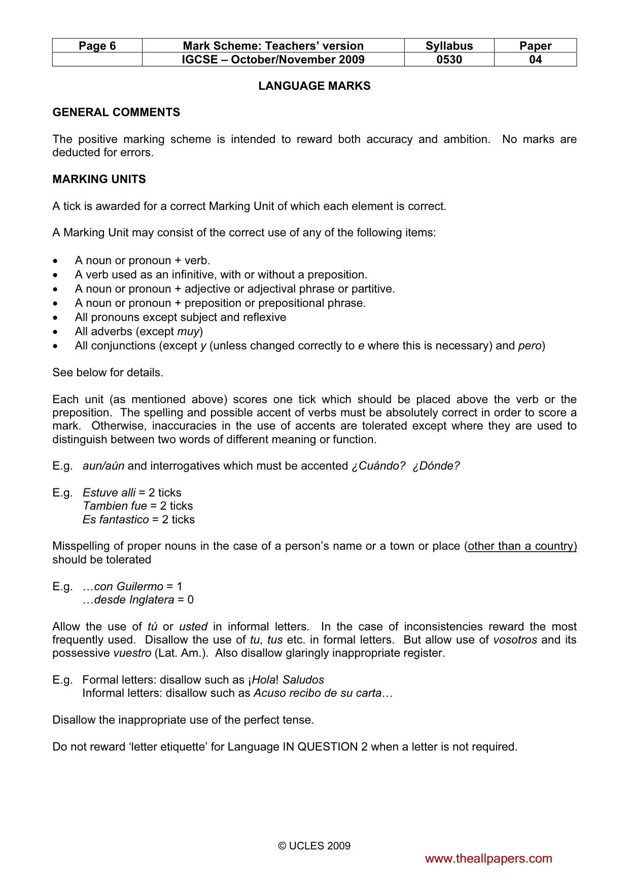 Mark scheme, page 6 of 18