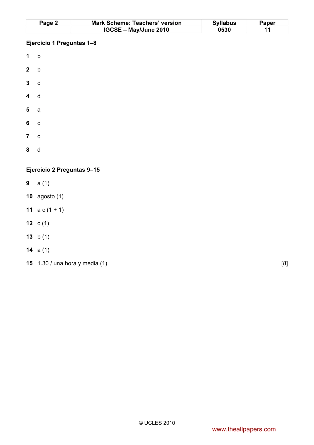 Mark scheme, page 2 of 15