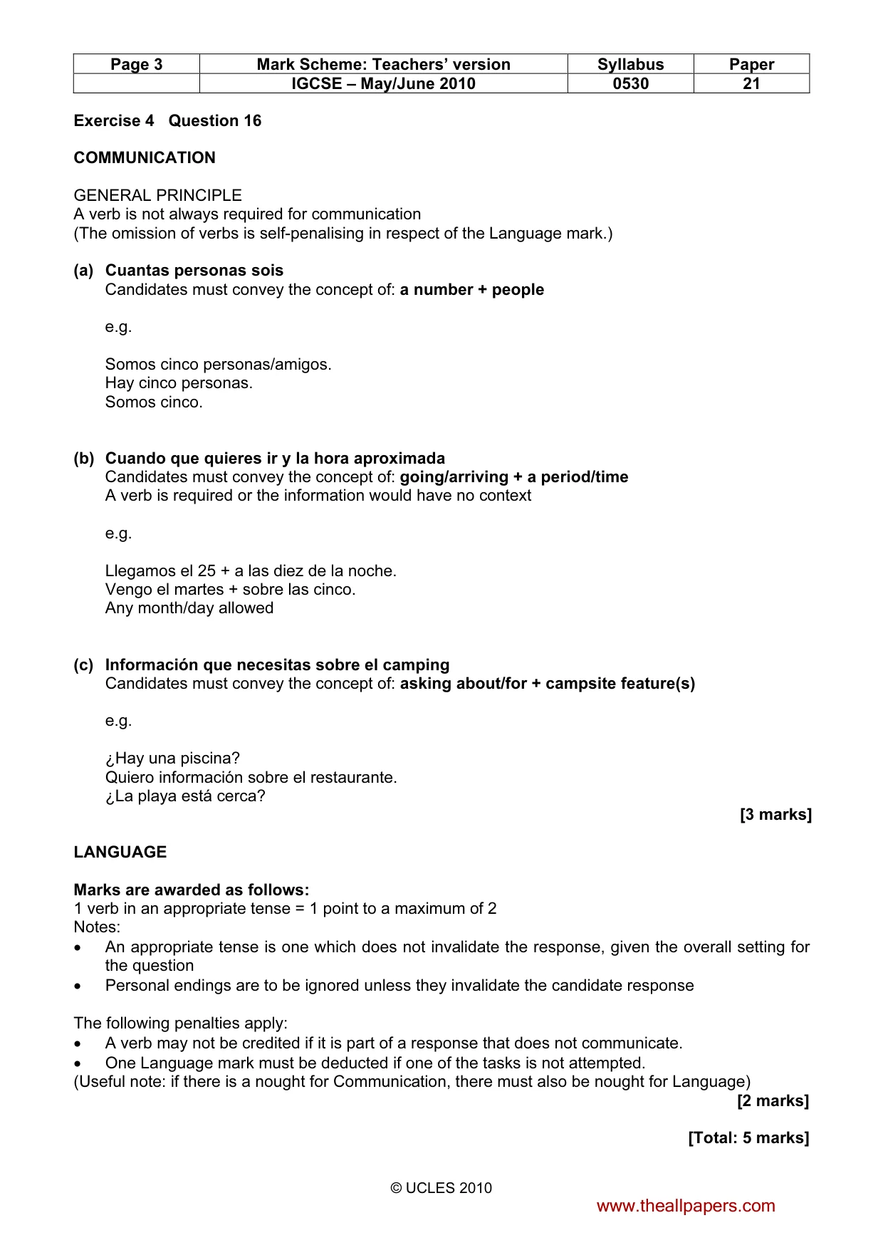 Mark scheme, page 3 of 10