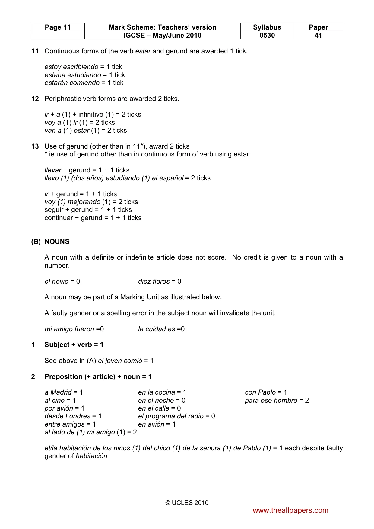 Mark scheme, page 11 of 18