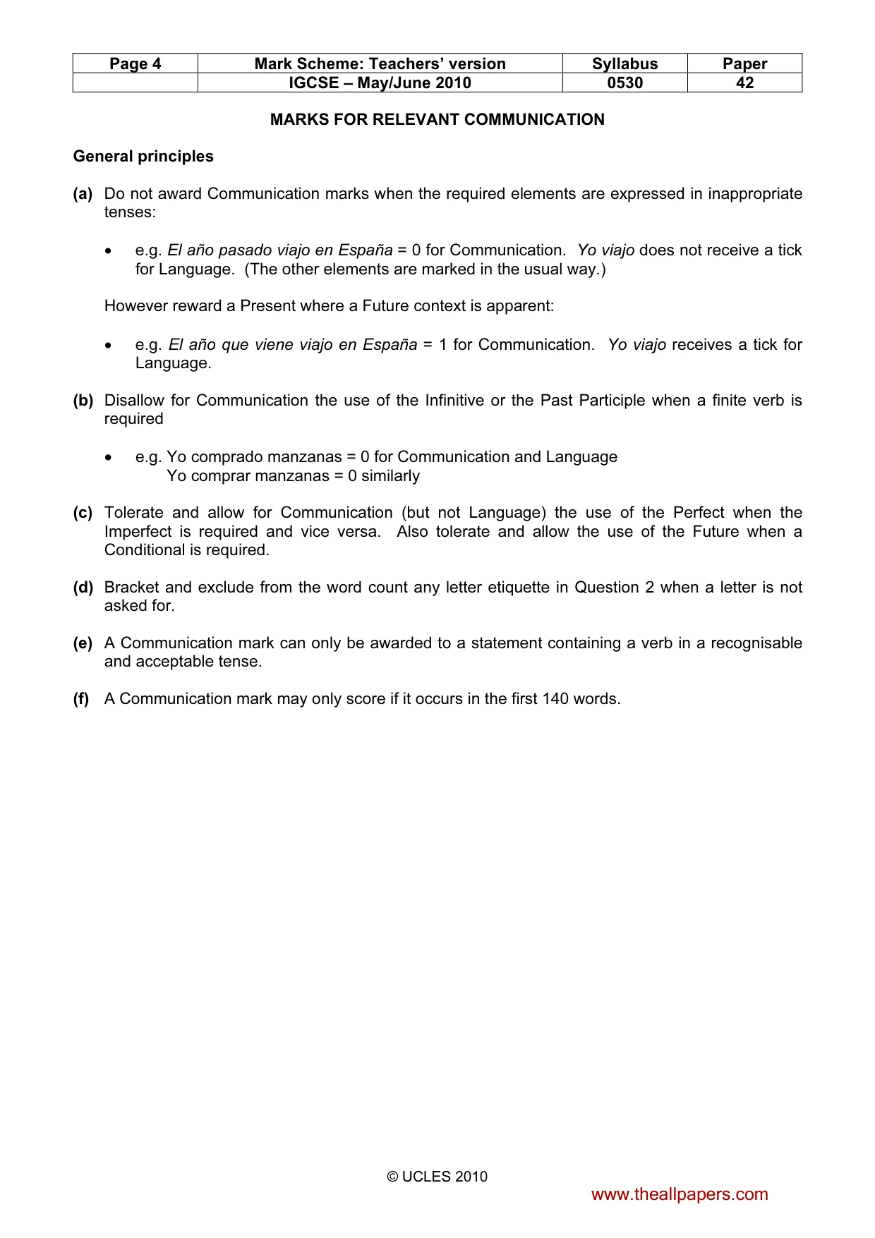 Mark scheme, page 4 of 17
