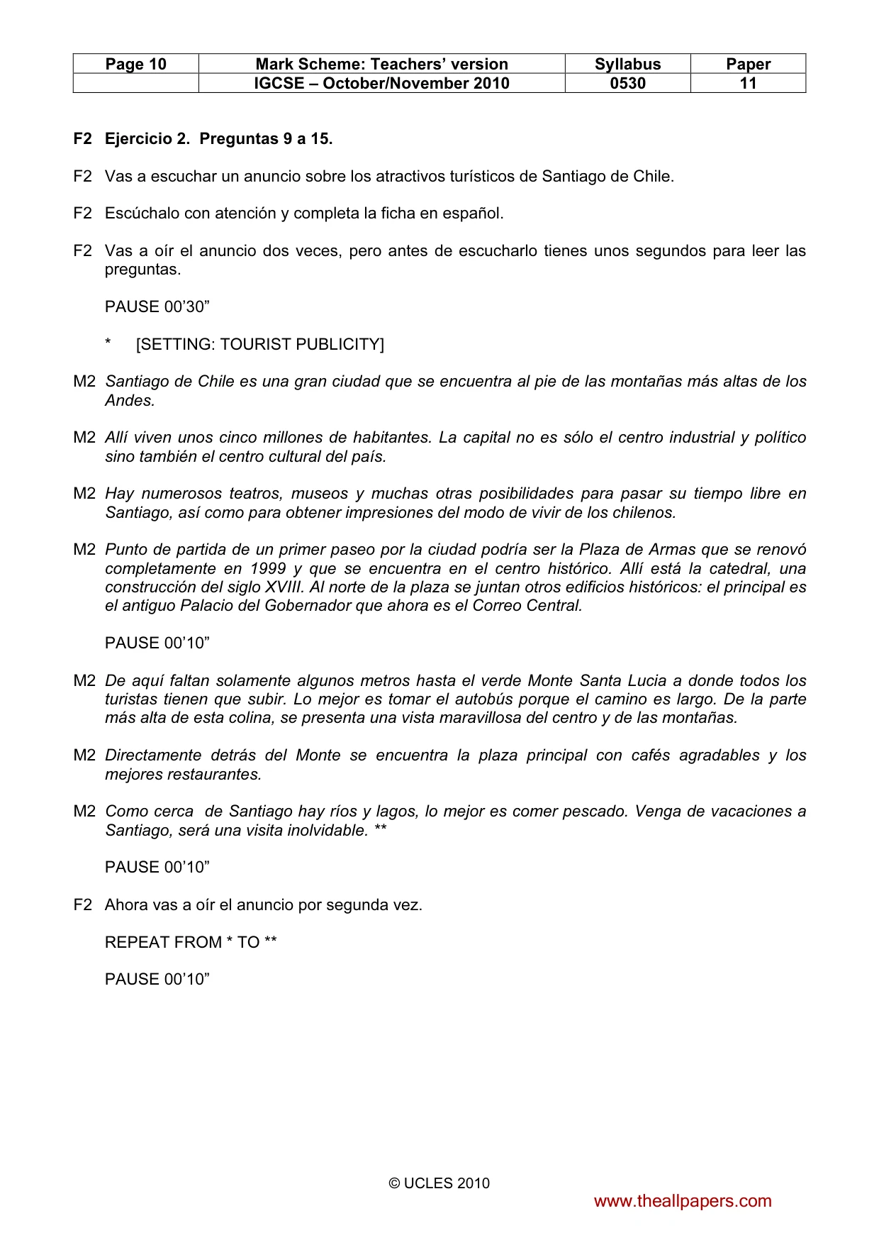 Mark scheme, page 10 of 17