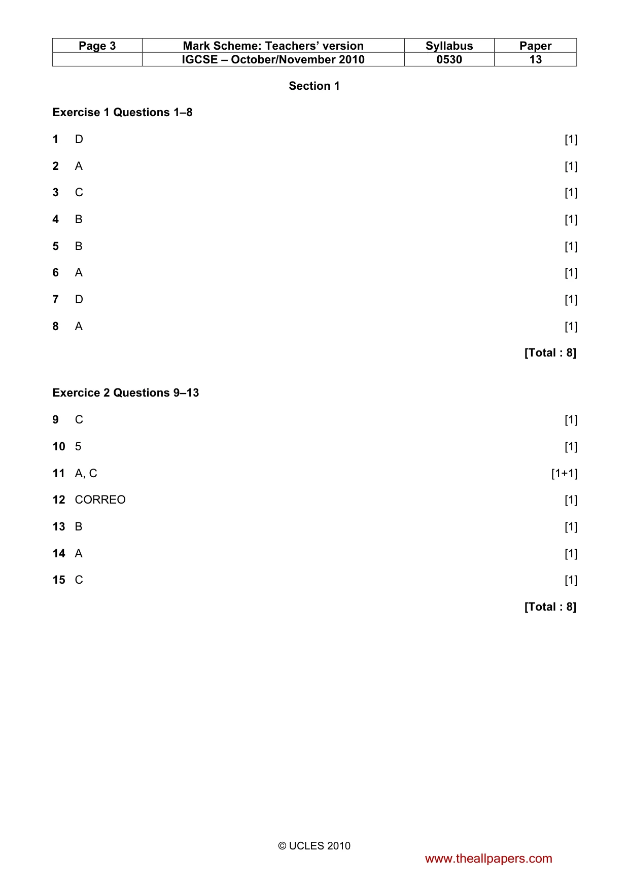 Mark scheme, page 3 of 17