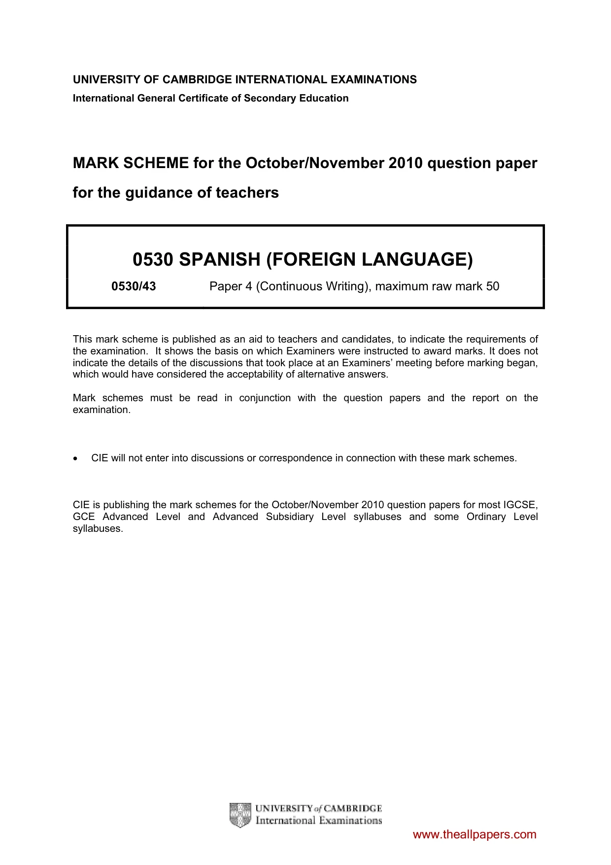 Mark scheme, page 1 of 16