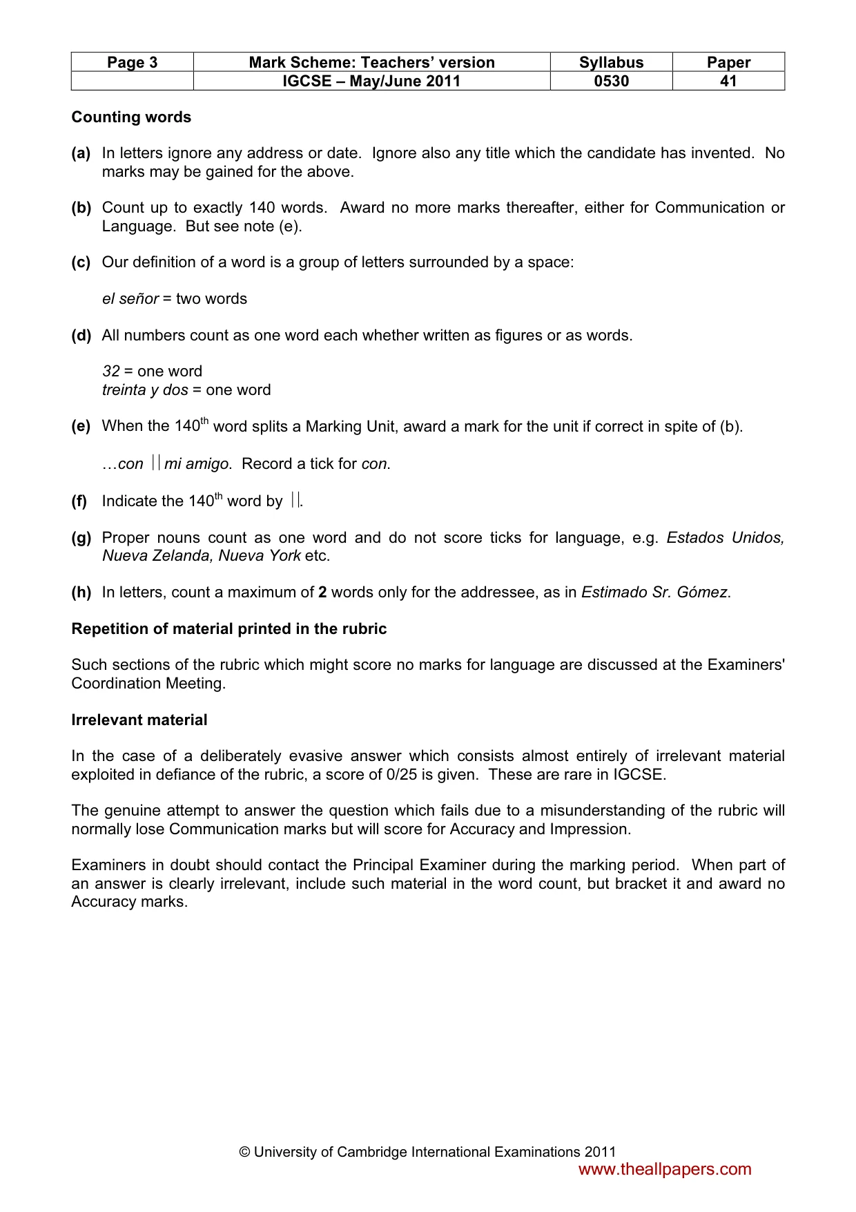 Mark scheme, page 3 of 19