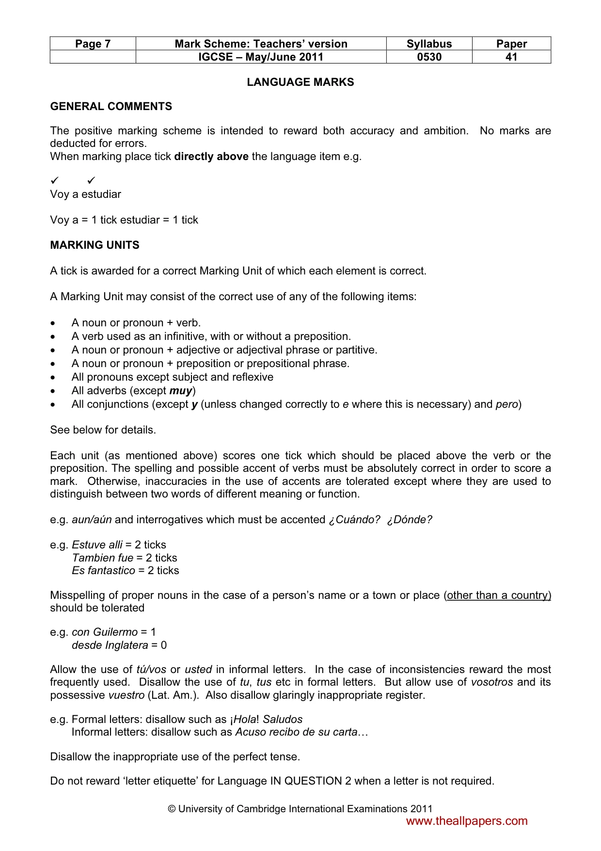 Mark scheme, page 7 of 19