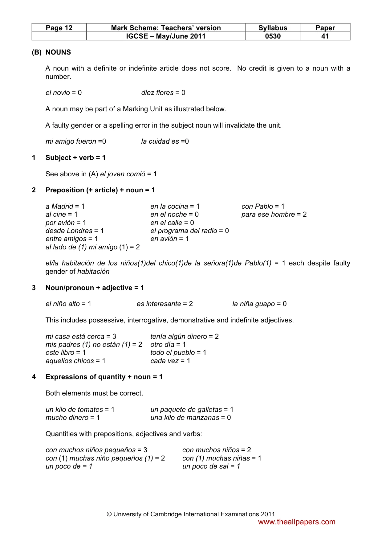 Mark scheme, page 12 of 19