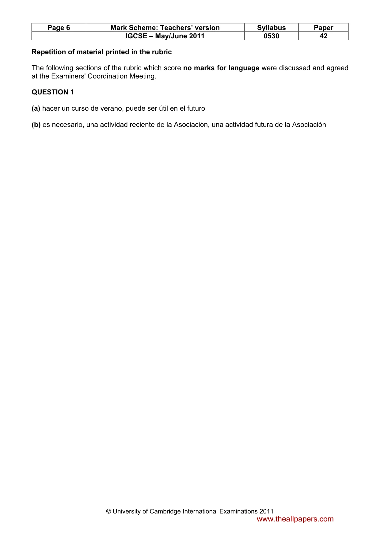 Mark scheme, page 6 of 19