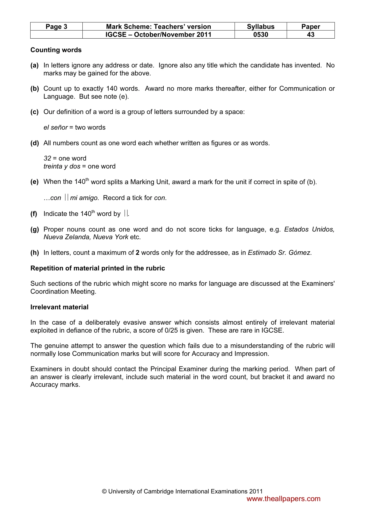 Mark scheme, page 3 of 19