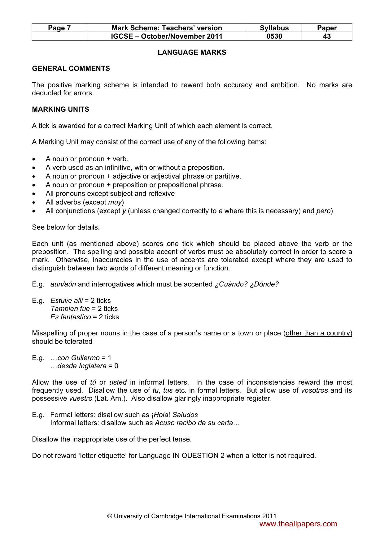Mark scheme, page 7 of 19