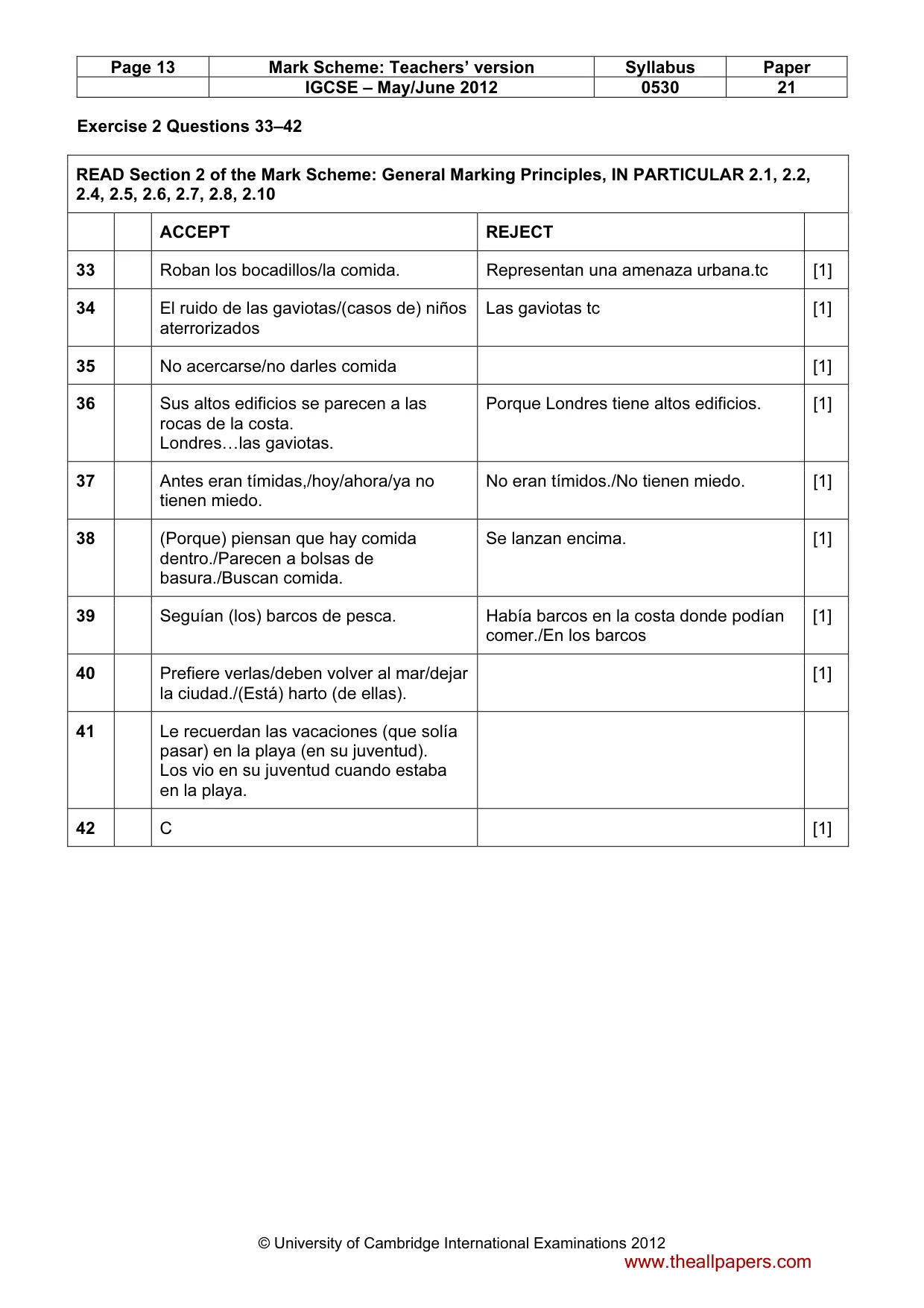 Mark scheme, page 13 of 13
