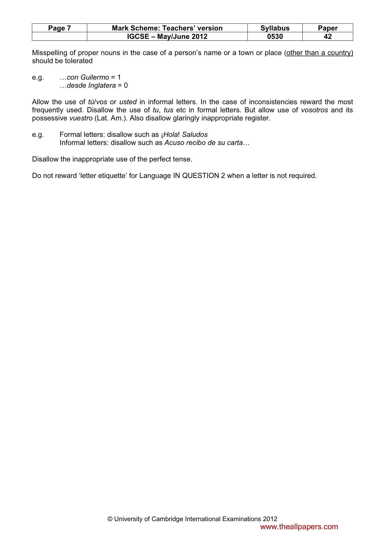 Mark scheme, page 7 of 19