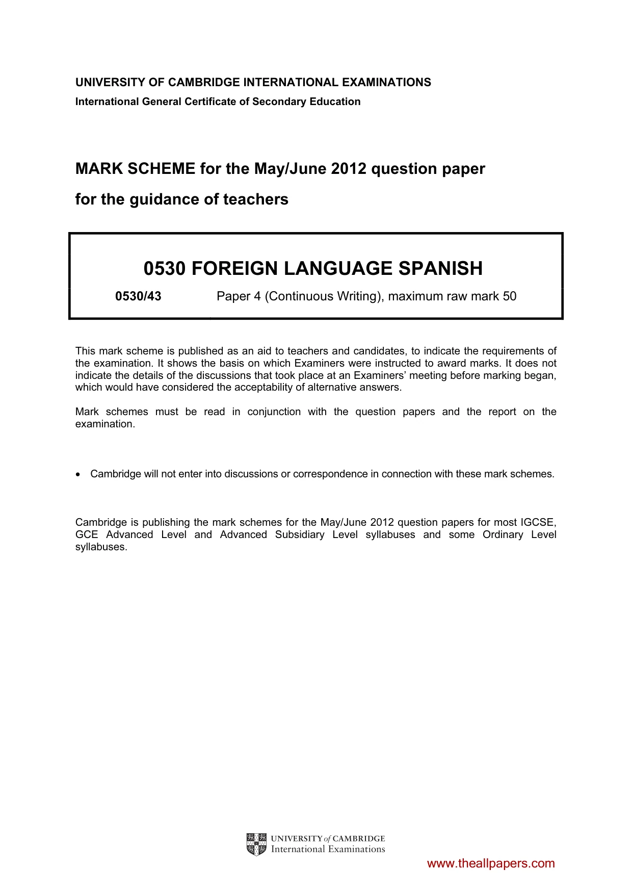 Mark scheme, page 1 of 18