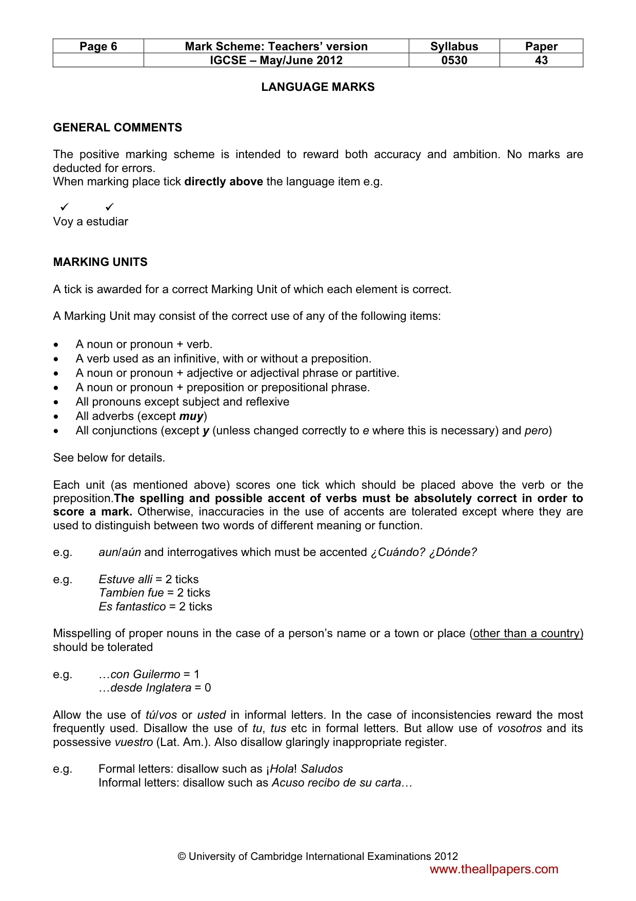 Mark scheme, page 6 of 18