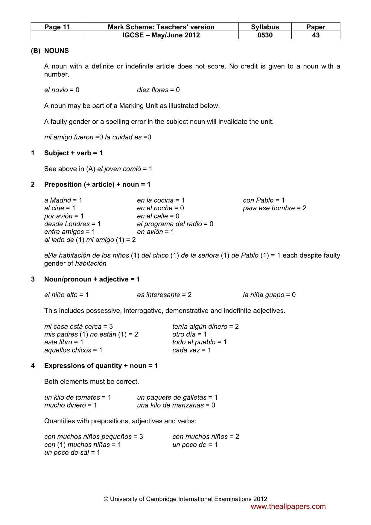 Mark scheme, page 11 of 18