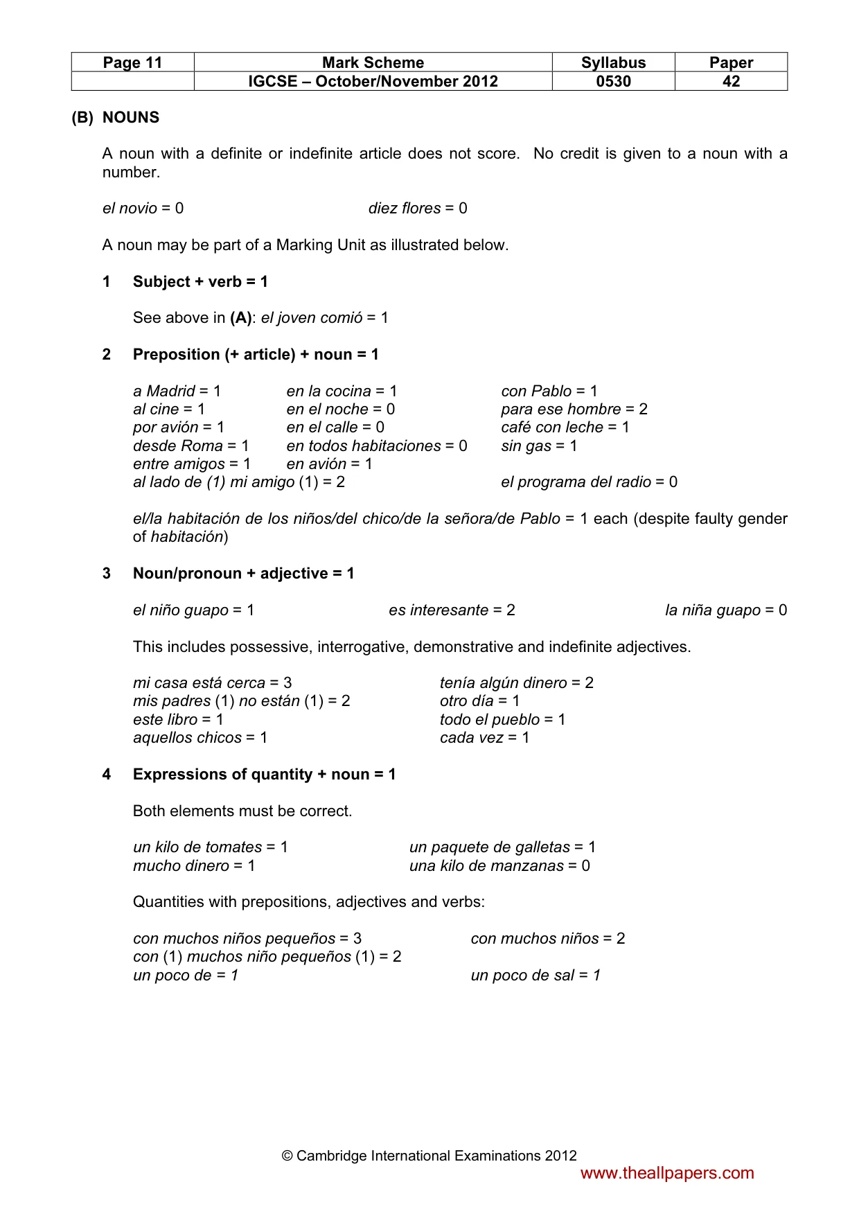 Mark scheme, page 11 of 18