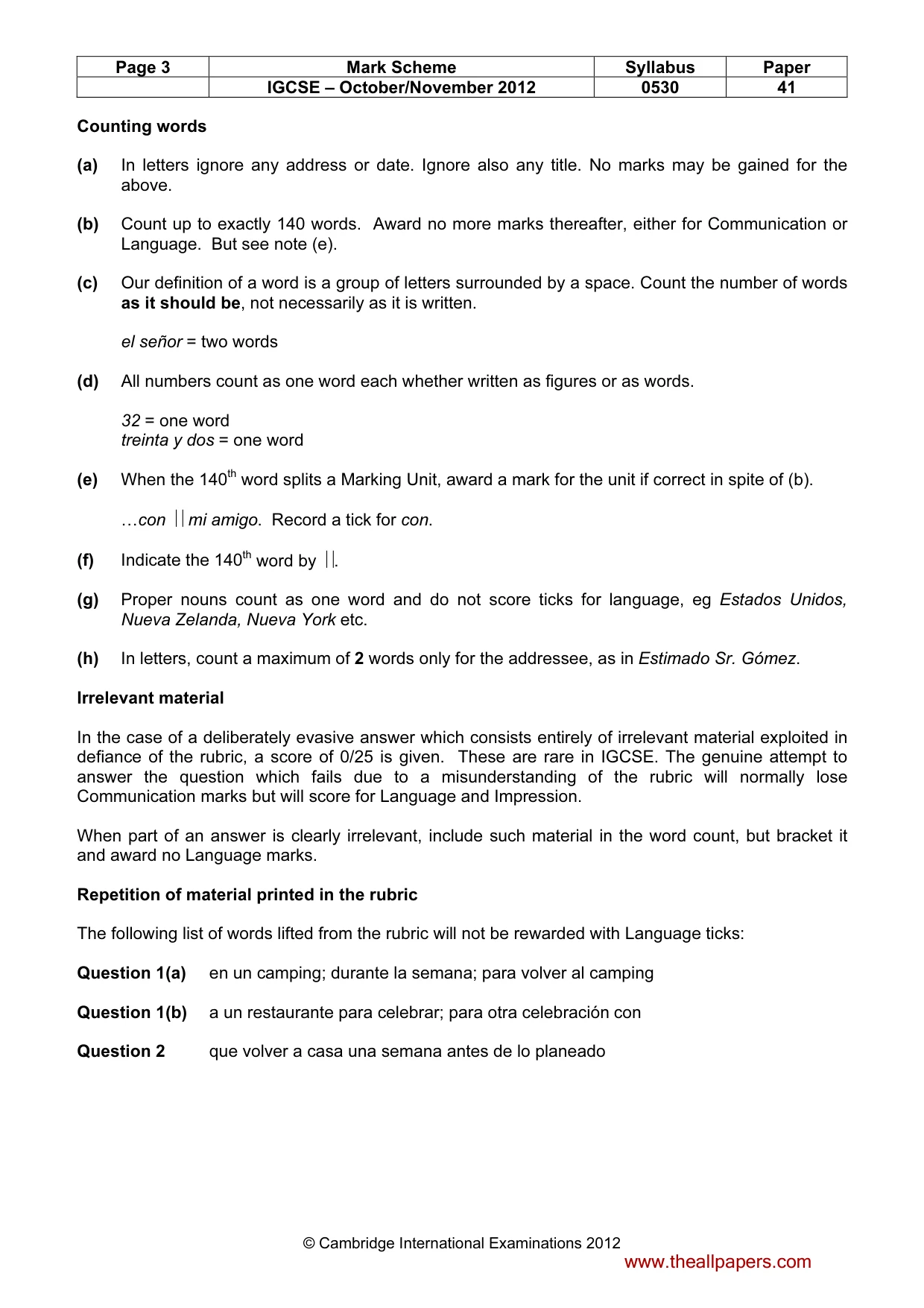 Mark scheme, page 3 of 18
