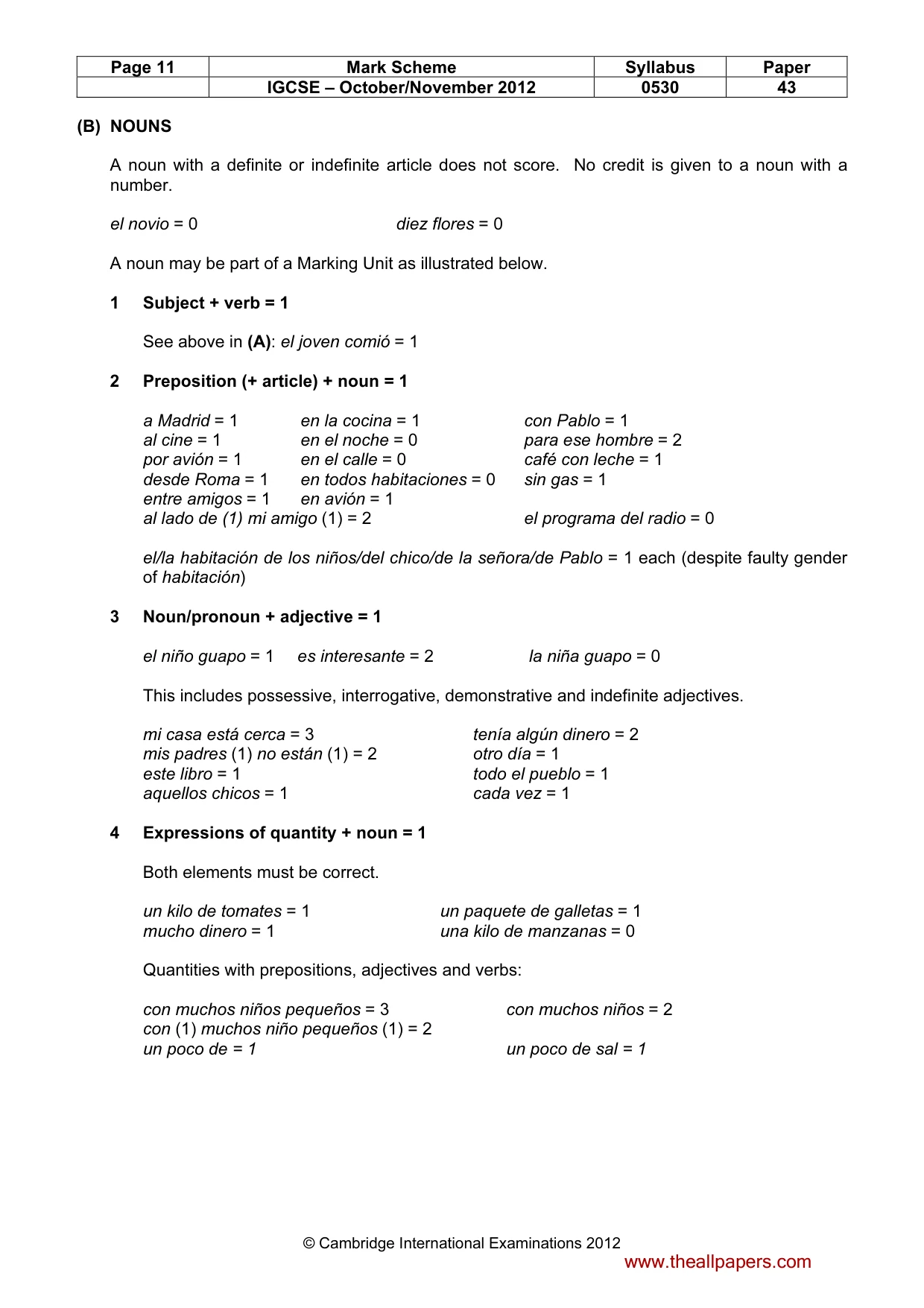 Mark scheme, page 11 of 18