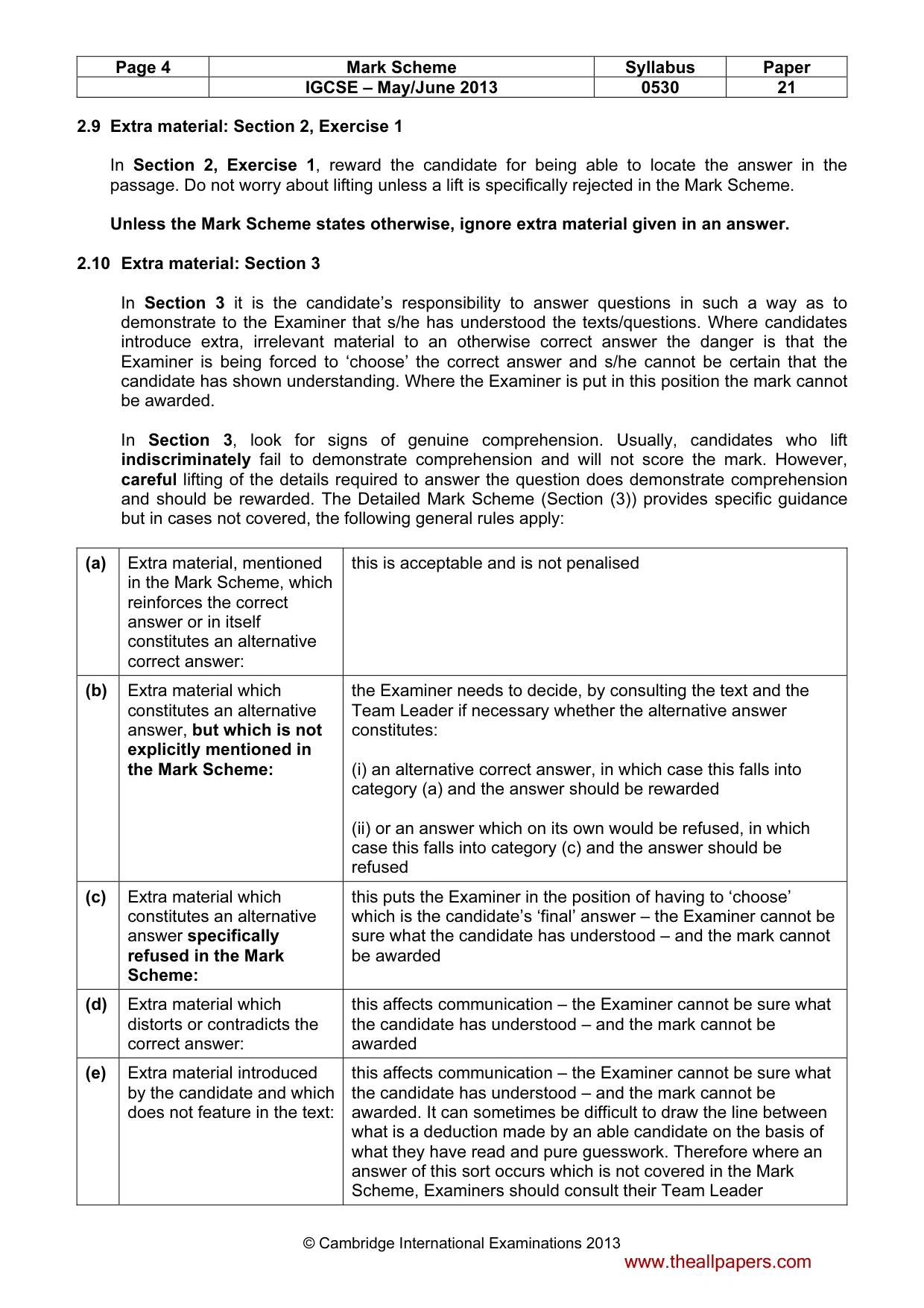 Mark scheme, page 4 of 15