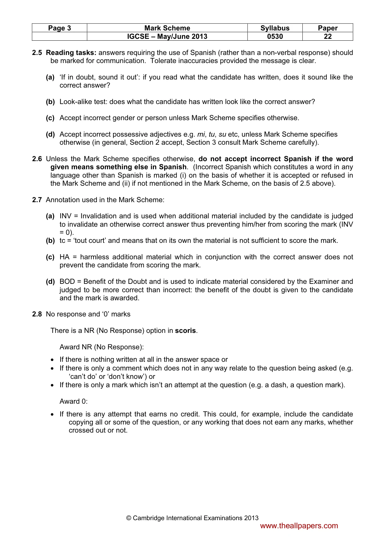 Mark scheme, page 3 of 16