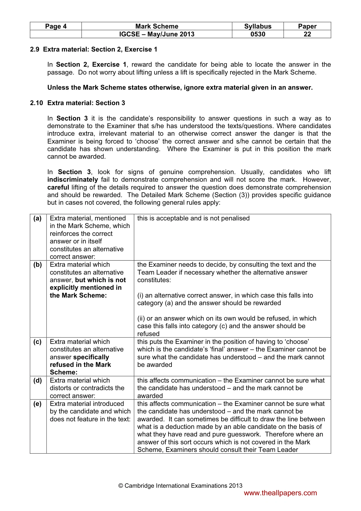 Mark scheme, page 4 of 16