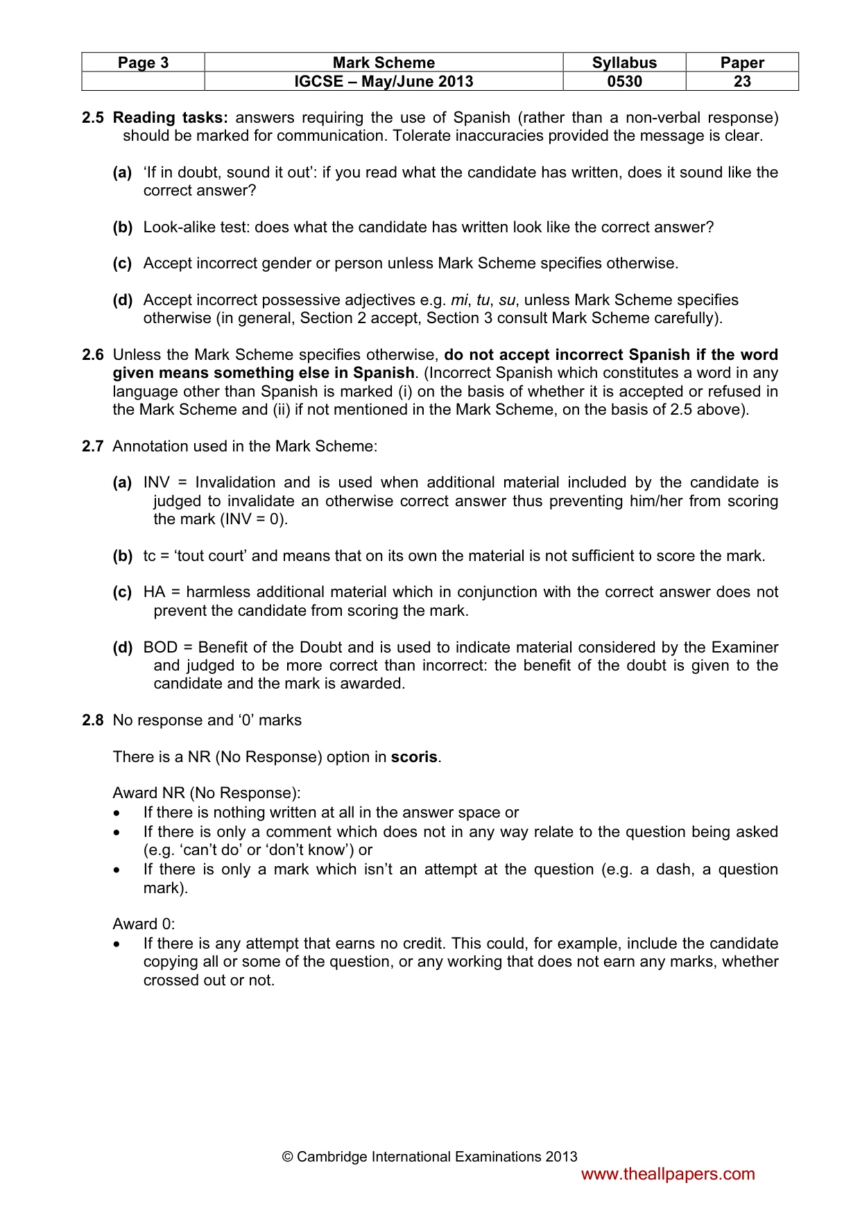 Mark scheme, page 3 of 14