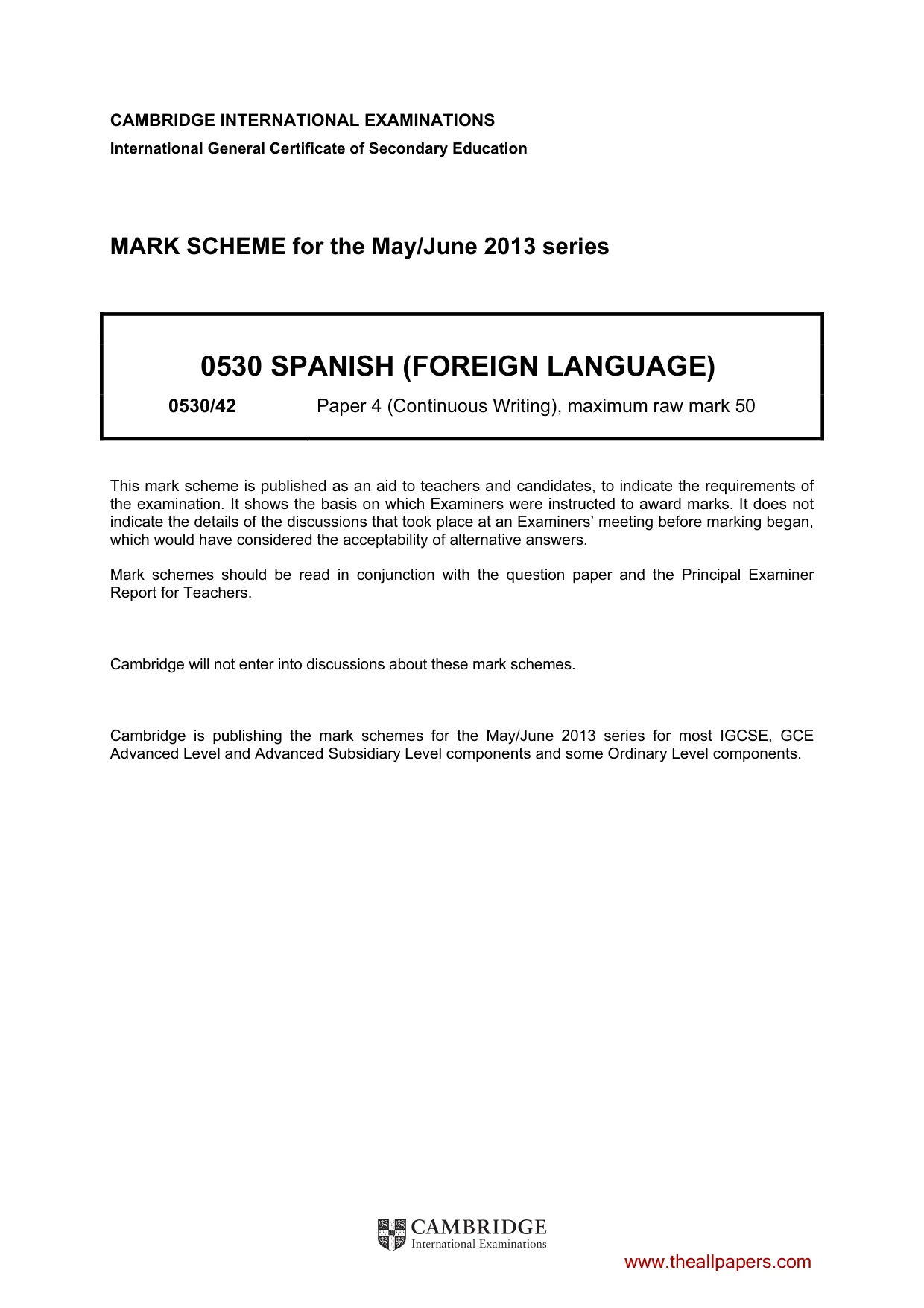 Mark scheme, page 1 of 19