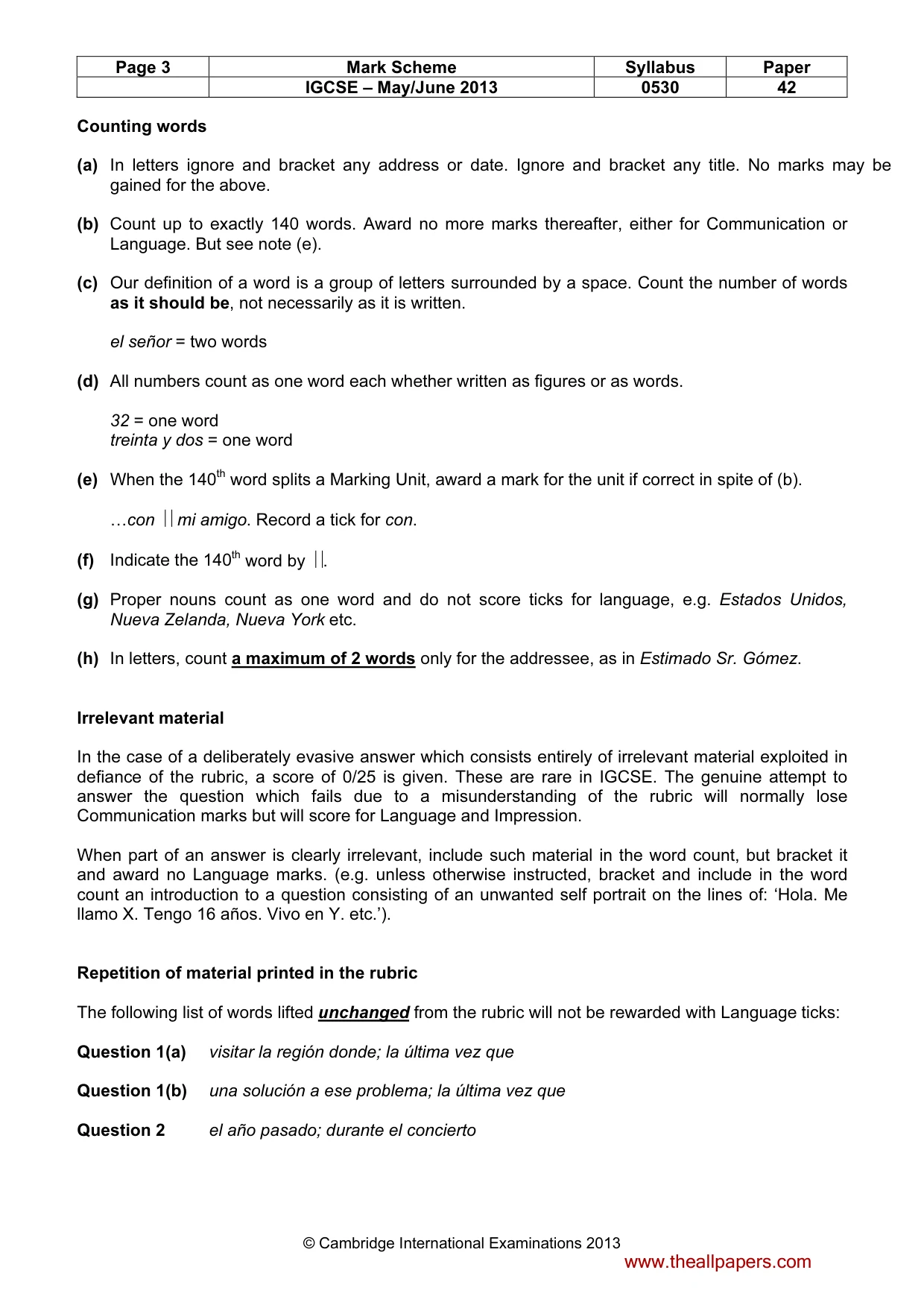 Mark scheme, page 3 of 19
