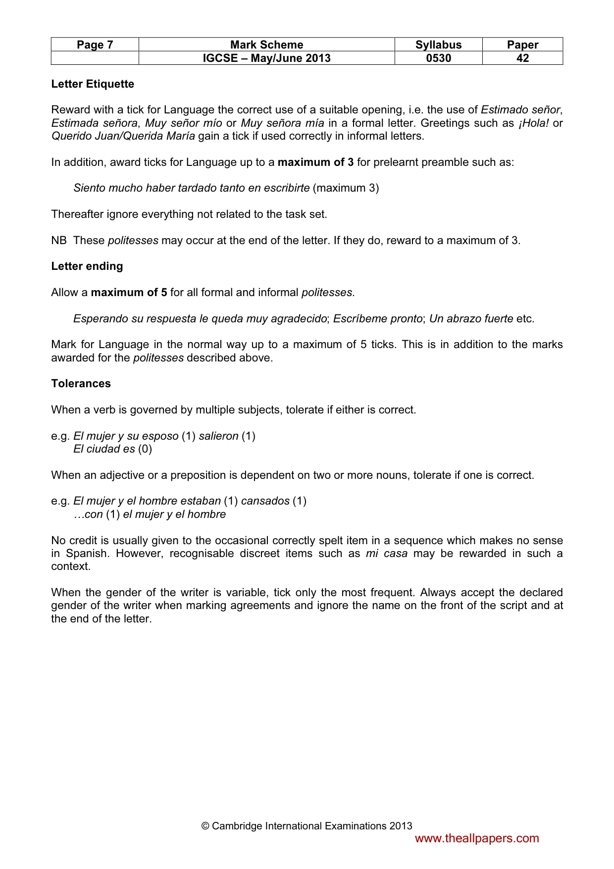 Mark scheme, page 7 of 19