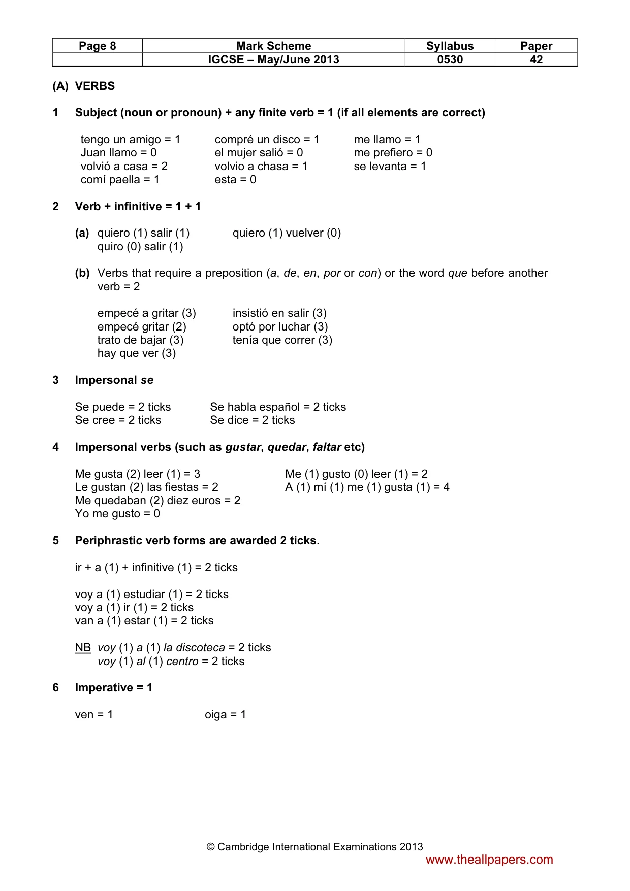Mark scheme, page 8 of 19