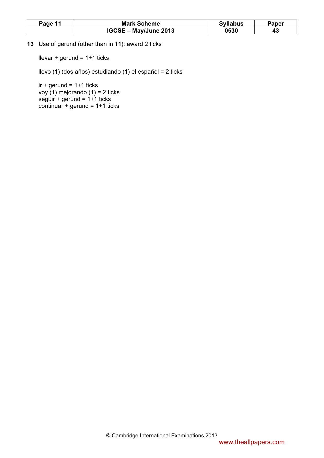 Mark scheme, page 11 of 19