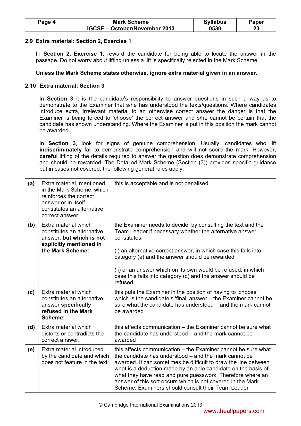 Mark scheme, page 4 of 14