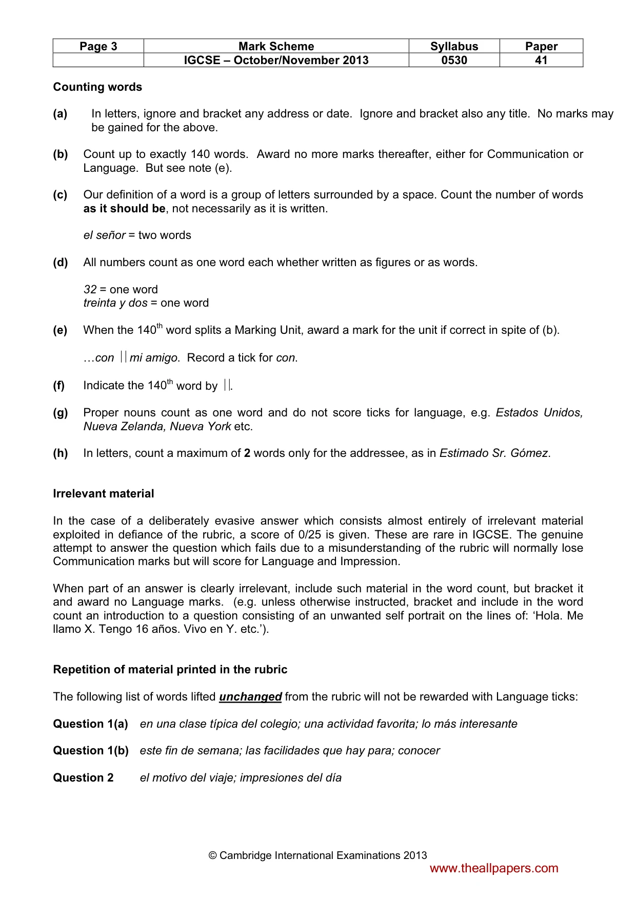 Mark scheme, page 3 of 19