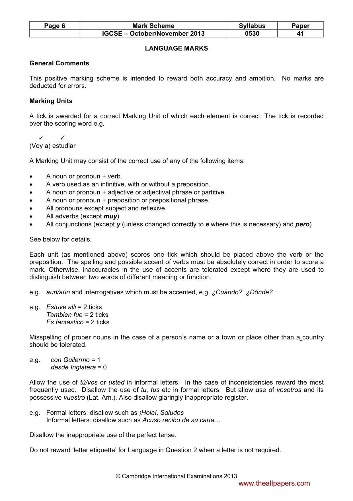 Mark scheme, page 6 of 19