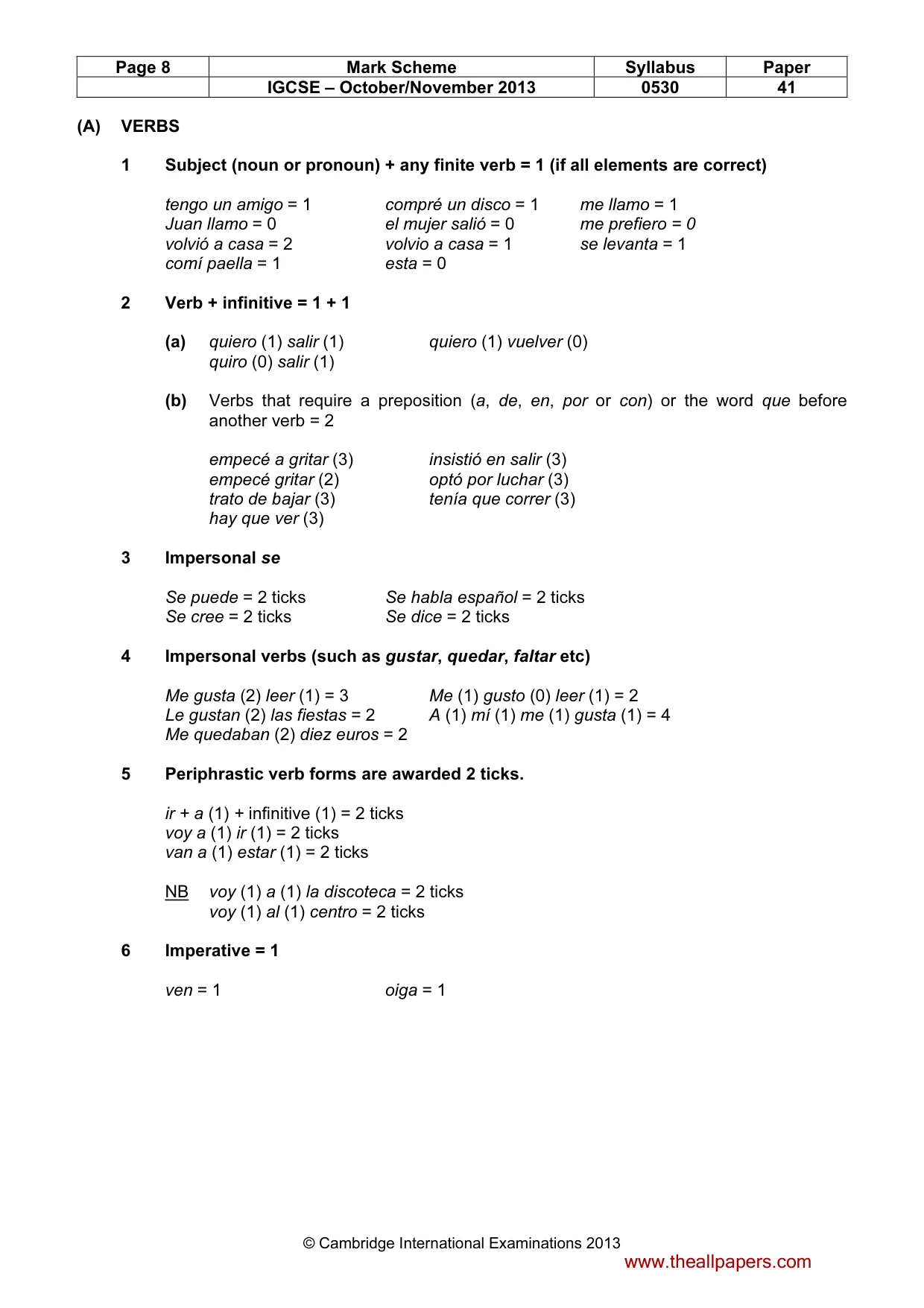 Mark scheme, page 8 of 19