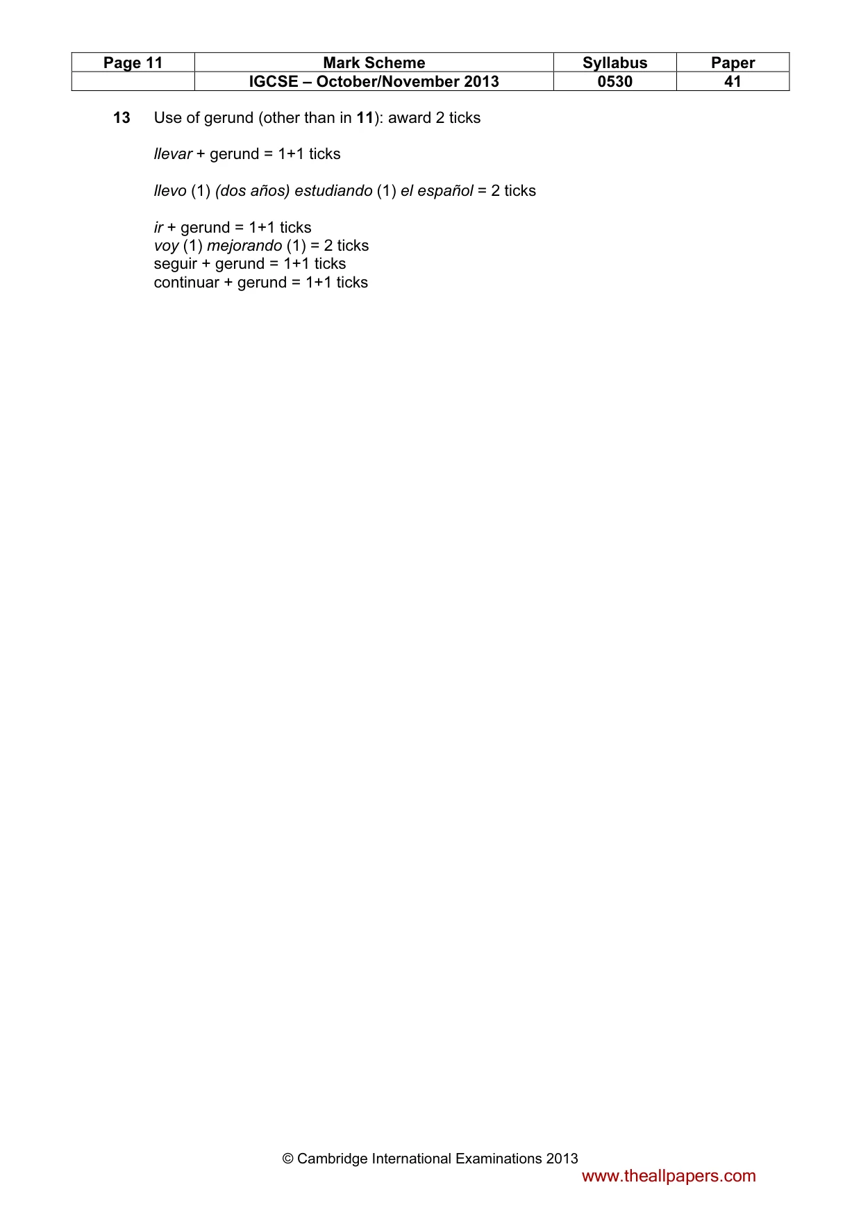 Mark scheme, page 11 of 19