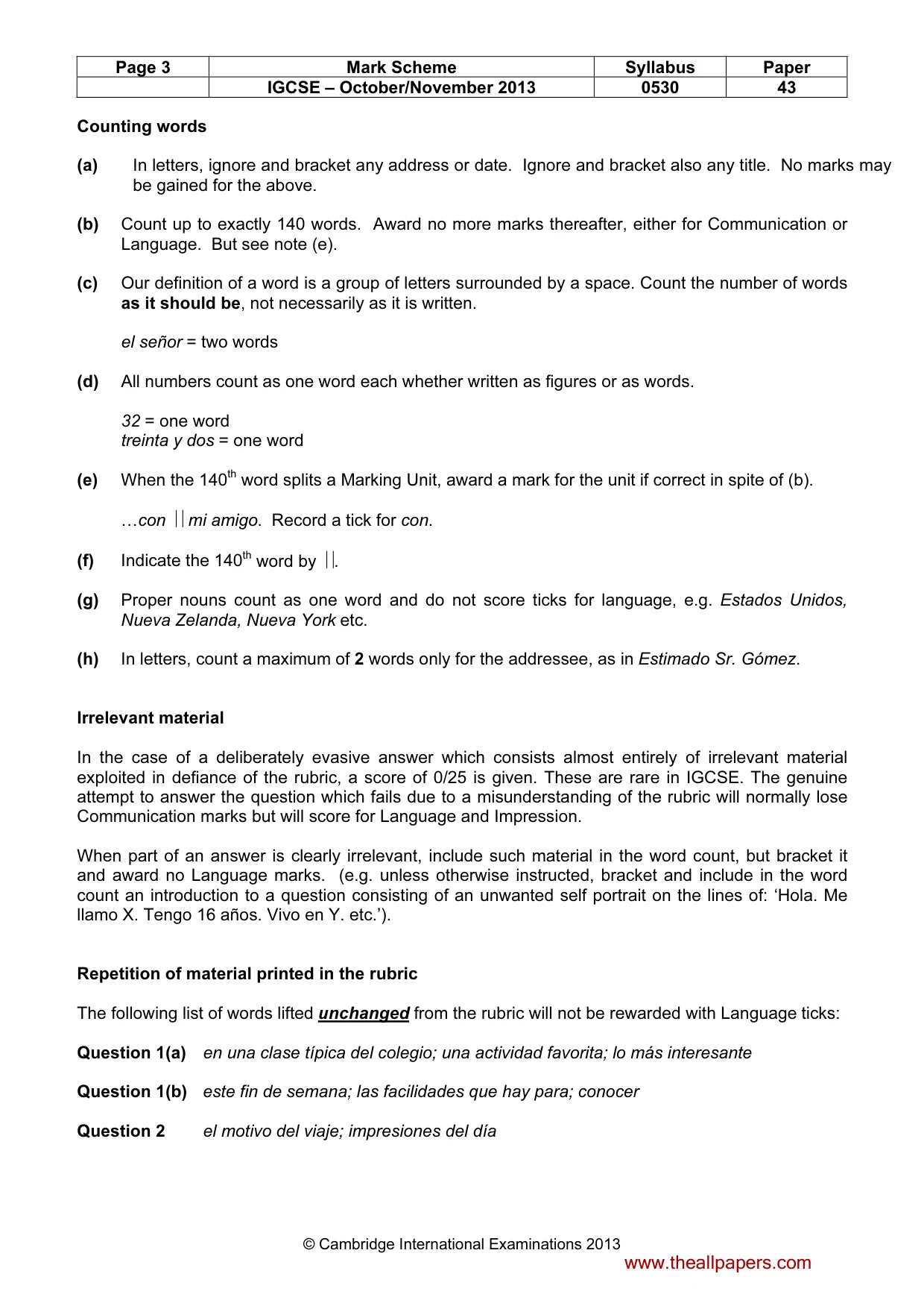 Mark scheme, page 3 of 19