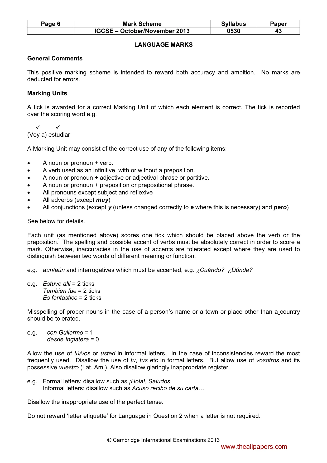 Mark scheme, page 6 of 19