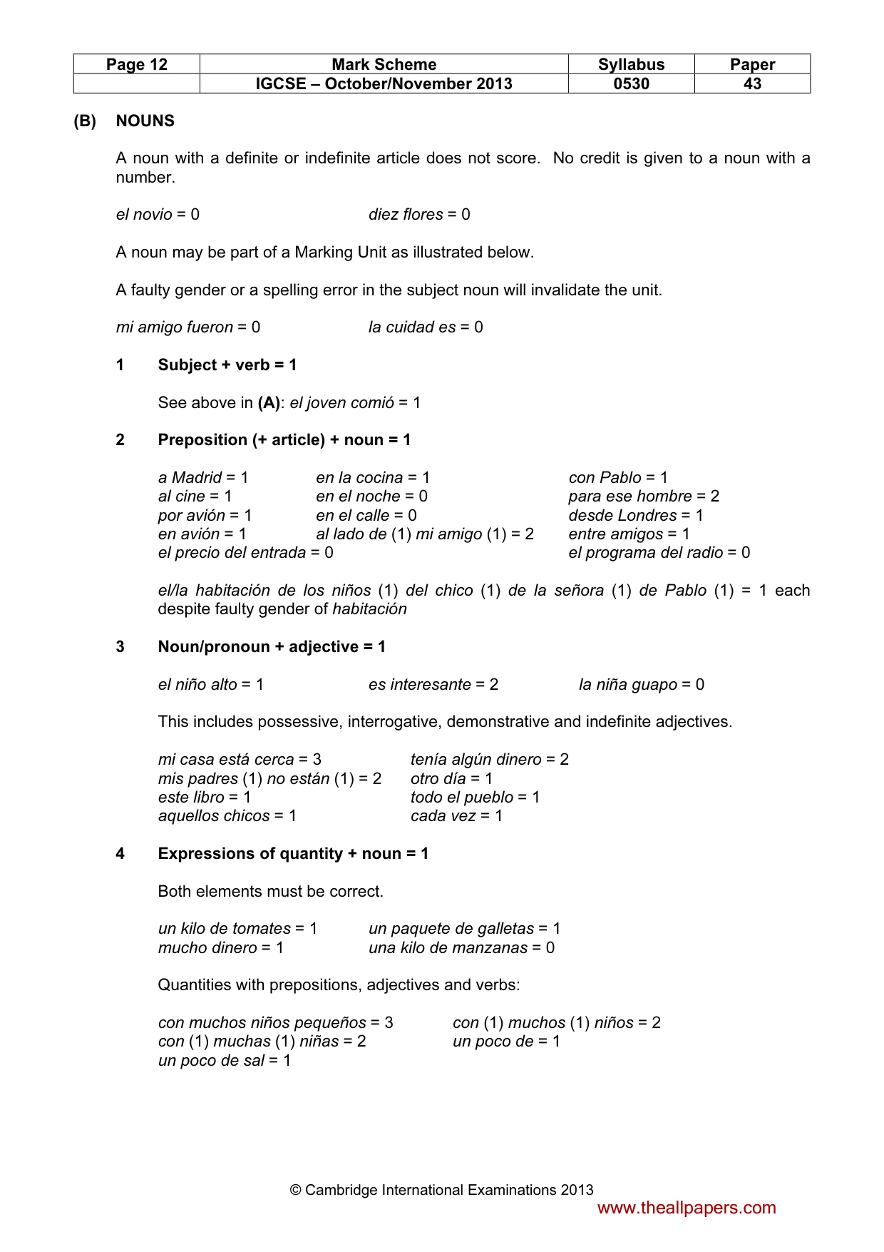 Mark scheme, page 12 of 19