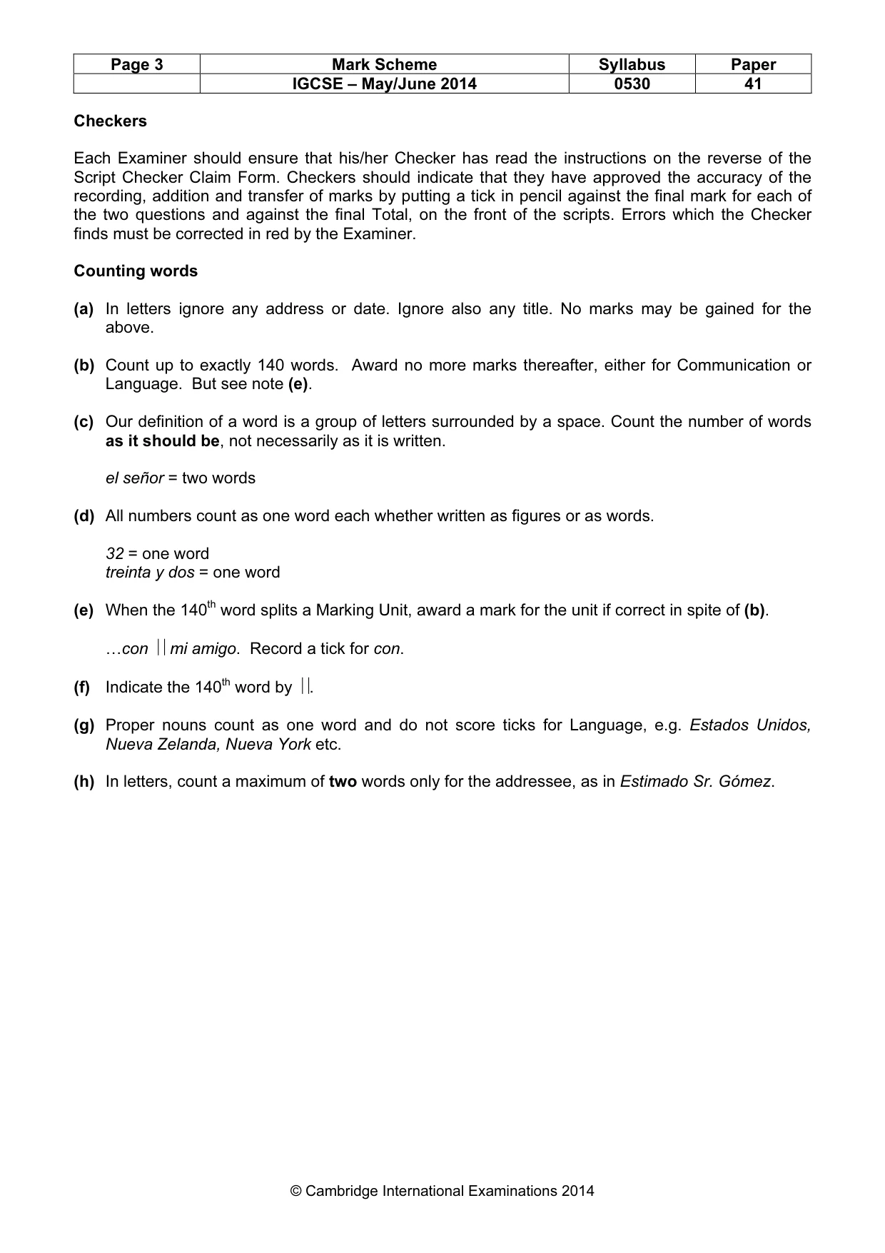 Mark scheme, page 3 of 20