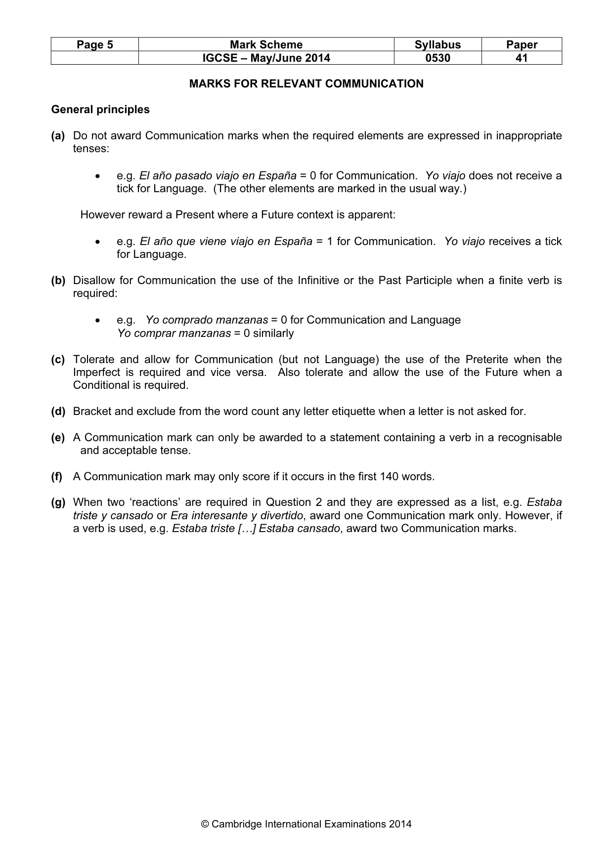 Mark scheme, page 5 of 20