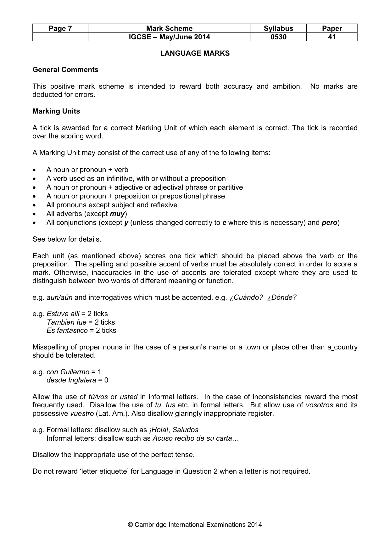 Mark scheme, page 7 of 20
